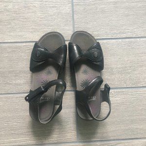 Black Dansko sandals, size 39